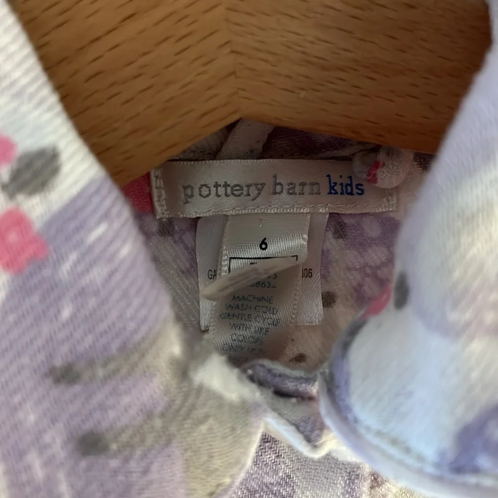 Pottery barn kids friendly fox flannel nightgown